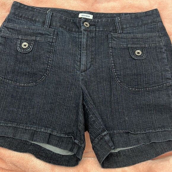 Dockers size 14 jean shorts dark denim - Picture 1 of 4